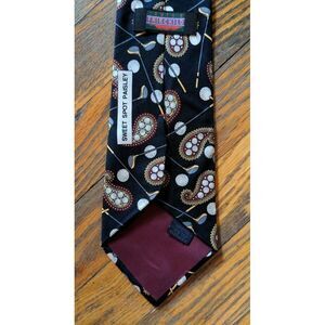 James Fairchild Necktie "Sweet Spot Paisley" USA Golf Balls Golf‎ Club 100% Silk